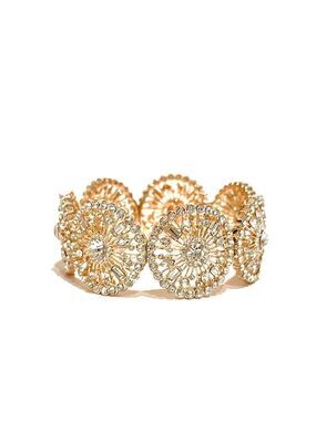 INTERNATIONAL CONCEPTS INC. Radiant Rose Gold Stretch Crystal Bracelet | NWOT